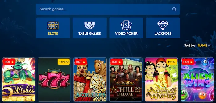Yabby Casino Italy slots