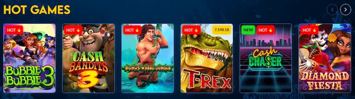 Yabby Casino Italy games